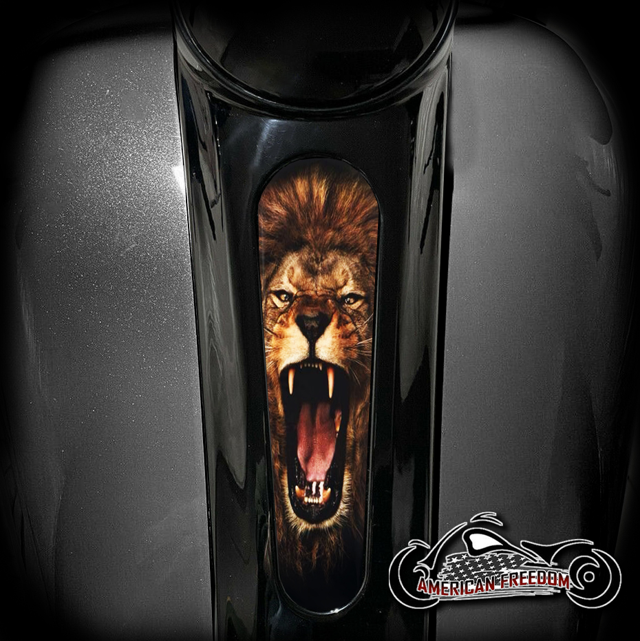 Harley 8 Inch Dash Insert - Lion